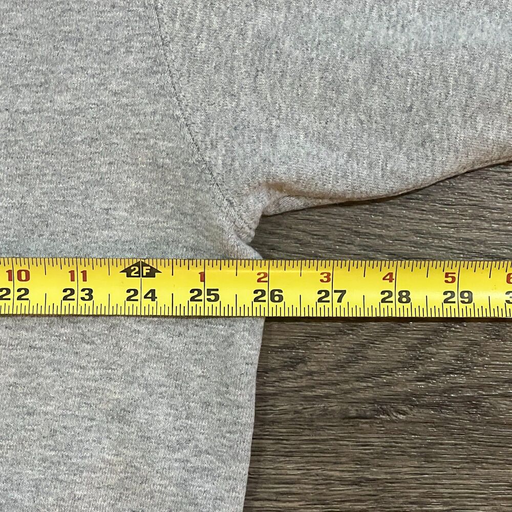 Vintage 80’s Nike Big Center Swoosh Grey Crewneck Sweatshirt Made in USA XXL 2XL - Picture 6 of 7